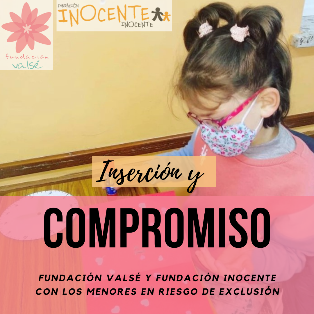 La Fundación Inocente colabora con Valsé en la integración de 150 menores en situación de vulnerabilidad