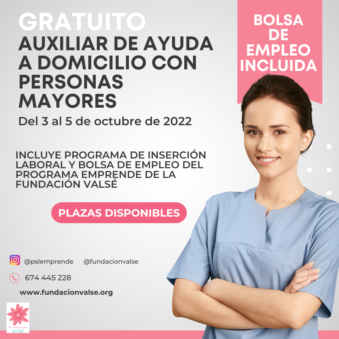 Curso de auxiliar de domicilio con personas mayores