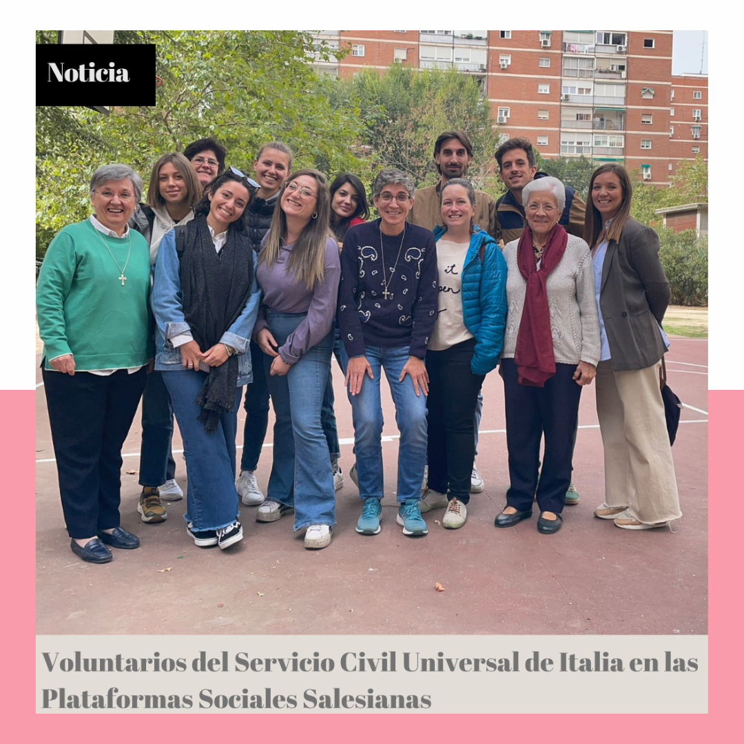 Voluntarios del Servicio Civil Universal de Italia en la Fundación Valsé
