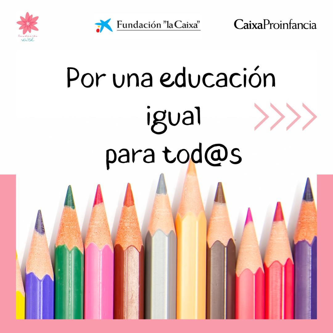 La Fundación La Caixa, dona material escolar a menores de los proyectos de la Fundación Valsé